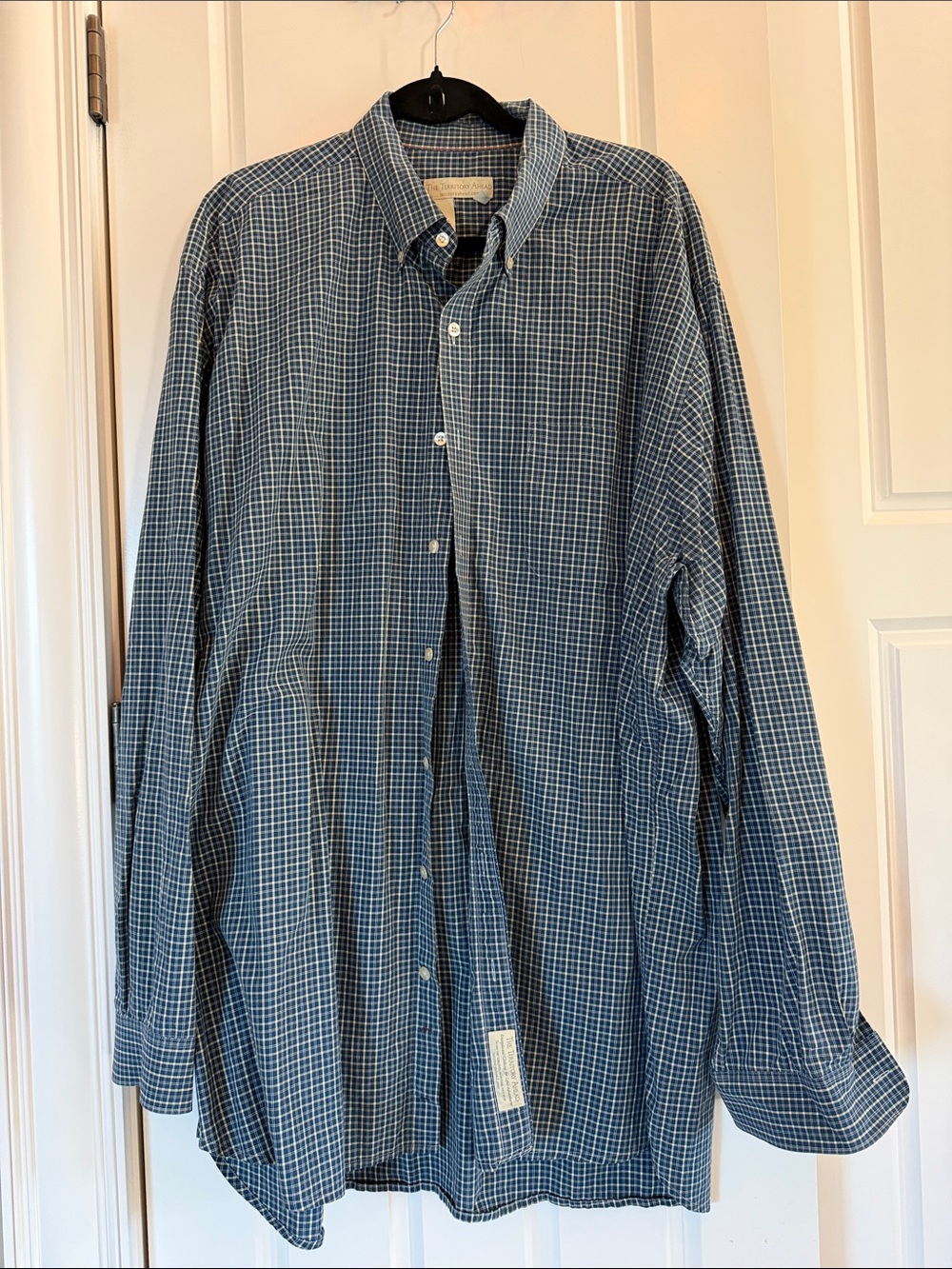 The Territory Ahead Men's Blue Checked Button-Down Shirt